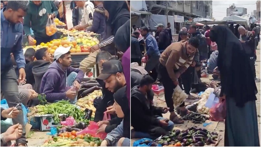 İsrail'in sınır kapılarındaki kısıtlamaları nedeniyle Gazzeliler çürük sebze-meyve tüketiyor
